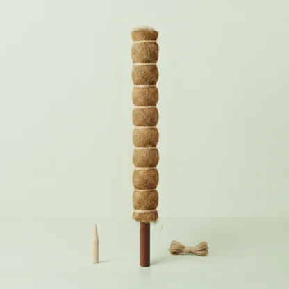 Tutor para plantas de bambú, musgo y fibra de coco